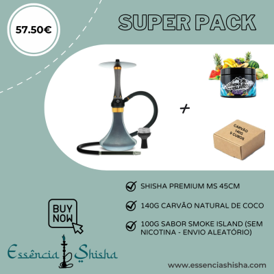 PACK SHISHA PREMIUM MS TWISTER 45CM