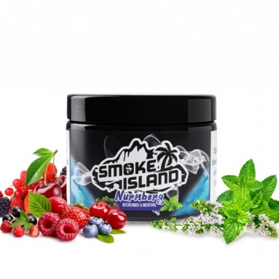 SMOKE ISLAND NURNBERG 200G (FRUTOS VERMELHOS E MENTA)