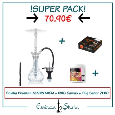 PACK SHISHA PREMIUM ALADIN 55CM