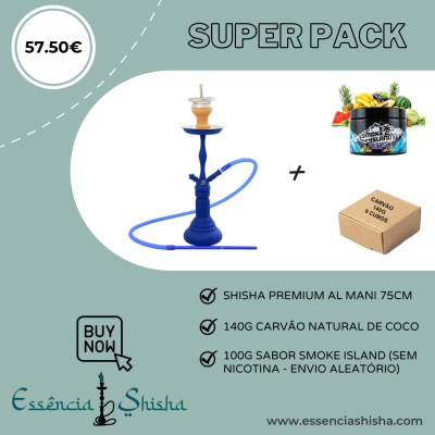 PACK SHISHA PREMIUM AL MANI Z03 75CM