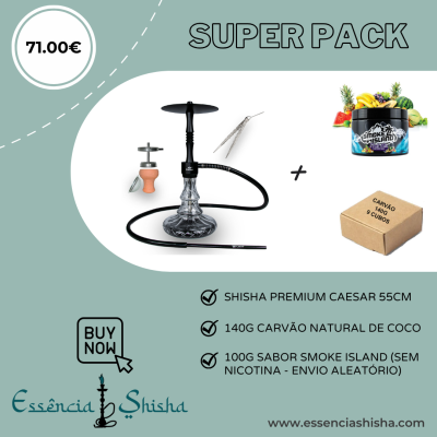 PACK SHISHA PREMIUM CAESAR 55CM