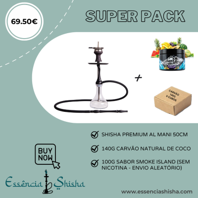PACK SHISHA PREMIUM AL MANI ORCA 50CM