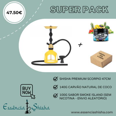 PACK SHISHA PREMIUM SCORPIO 47CM