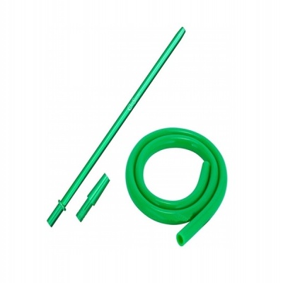 Mangueira Silicone + Boquilha Alumínio VERDE