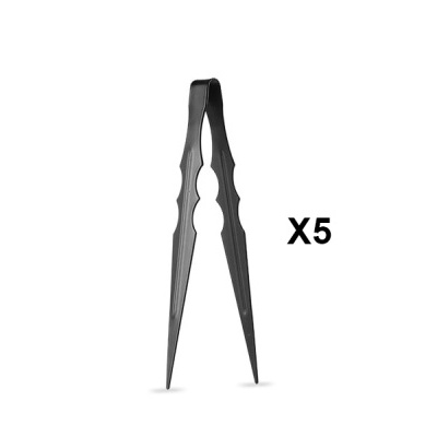 Pack 5 Pinças Premium Preta