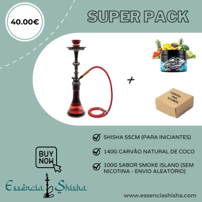 PACK SHISHA 55CM