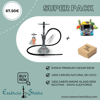 PACK SHISHA PREMIUM CAESAR 50CM