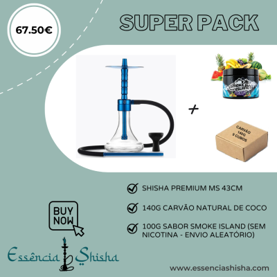 PACK SHISHA PREMIUM MS MAGMA ORIGIN 43CM