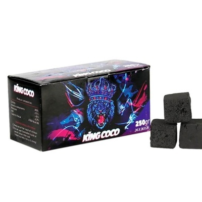 CARVÃO KING COCO - 250G - 16 CUBOS