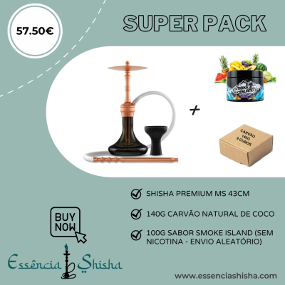 PACK SHISHA PREMIUM MS SMOG 43CM