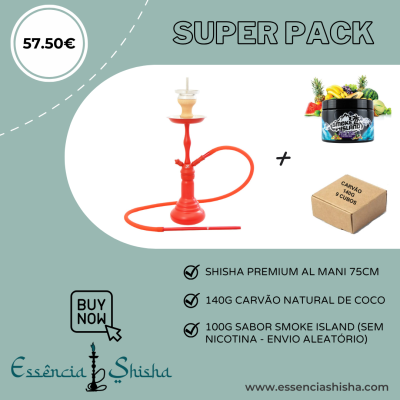 PACK SHISHA PREMIUM AL MANI Z03 75CM