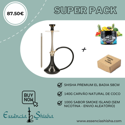 PACK SHISHA PREMIUM EL BADIA C7 V2 58CM