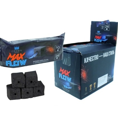 CARVÃO CROWN MAX FLOW - 10 CUBOS