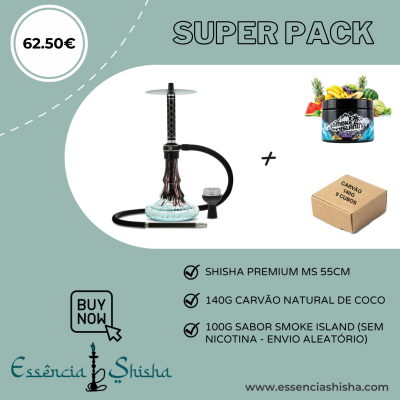 PACK SHISHA PREMIUM MS ZEUS 55CM