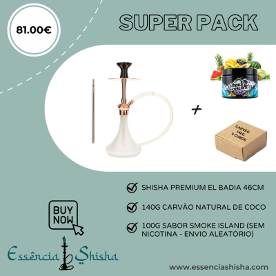 PACK SHISHA PREMIUM EL BADIA C5 V2 46CM