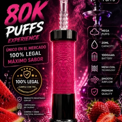 VAPE DESCARTÁVEL - 80000 PUFFS - MORANGO E MELANCIA