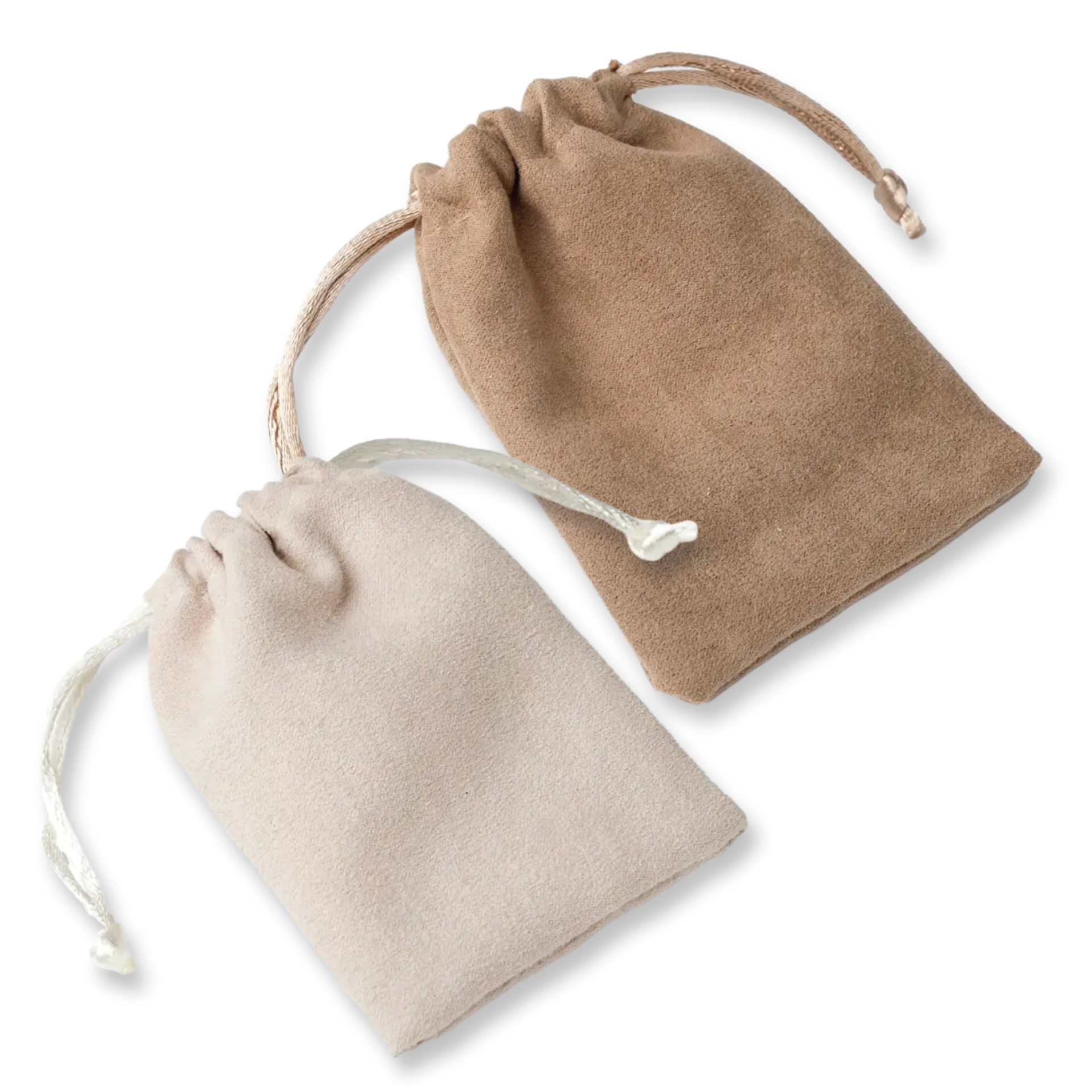 10 Sacos de Camurça Marfim/Bege A190