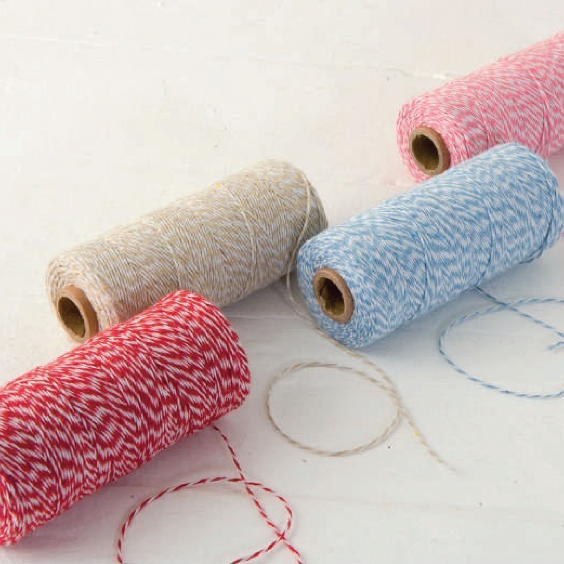 Cordão de algodão entrançado 1mm (200m)