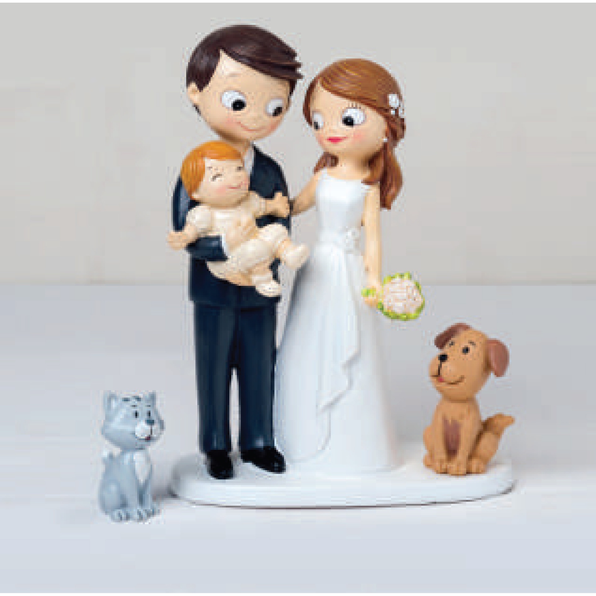 Noivos com Bebé ao Colo (Família Combinável) Y551