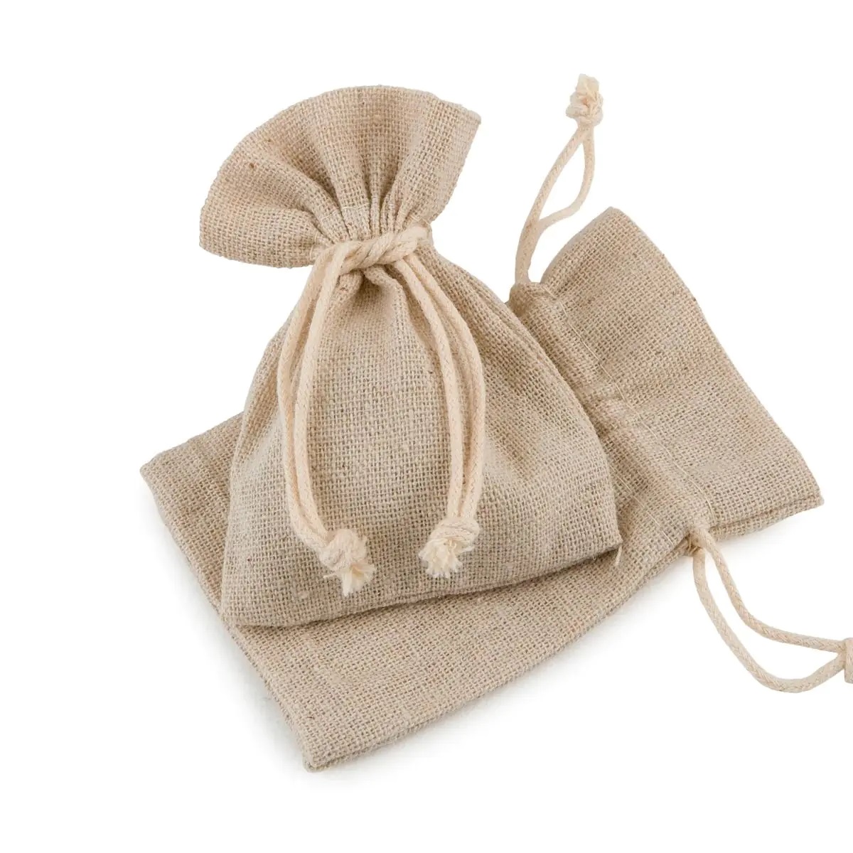 12 Sacos de Algodão Marfim/Bege A240