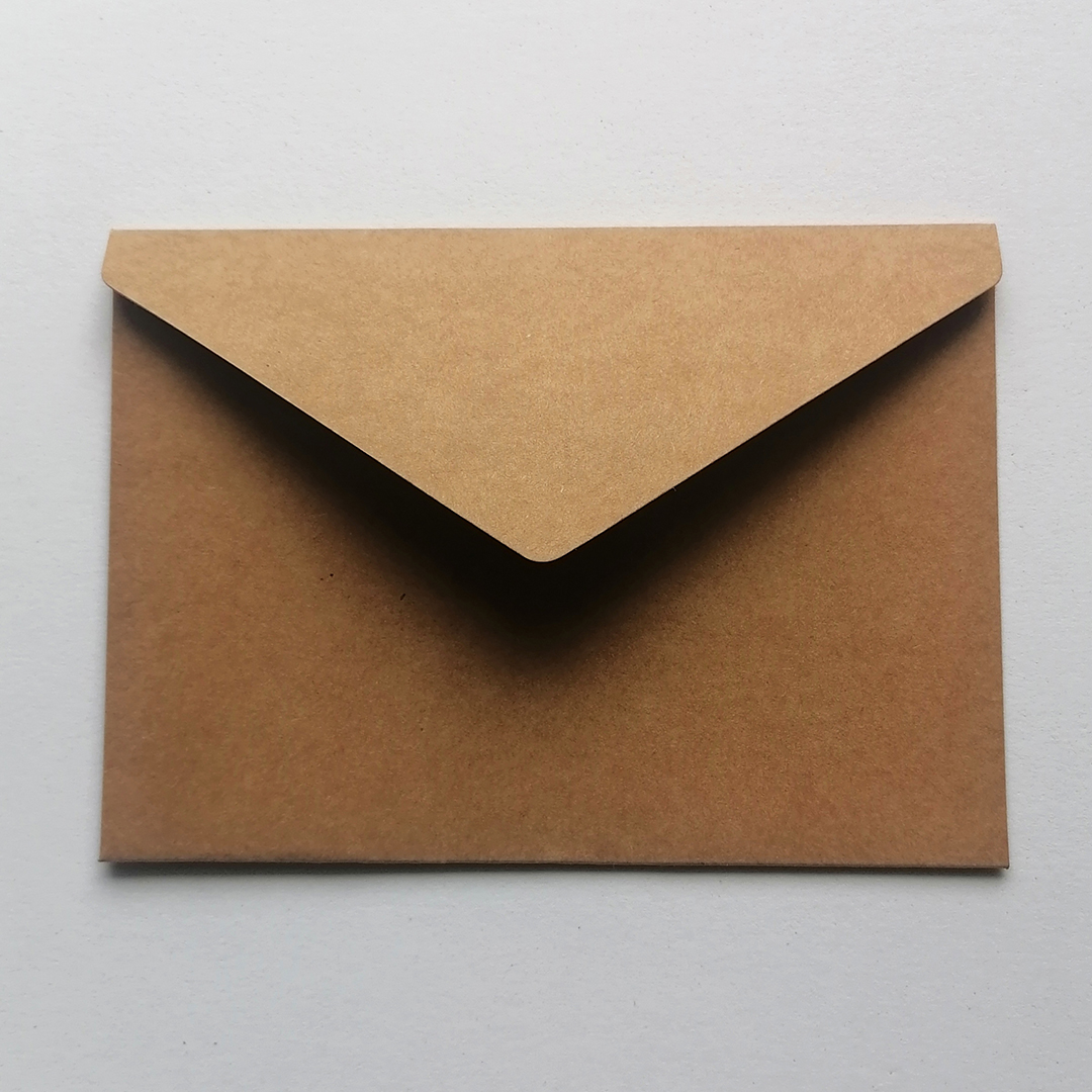 15 Envelopes Kraft C6 Pocket (155x110mm)