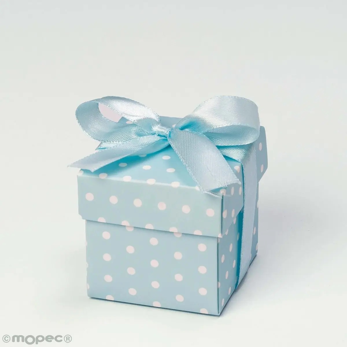 25 Caixas Azul/Rosa Bolinhas c/ Fita E13