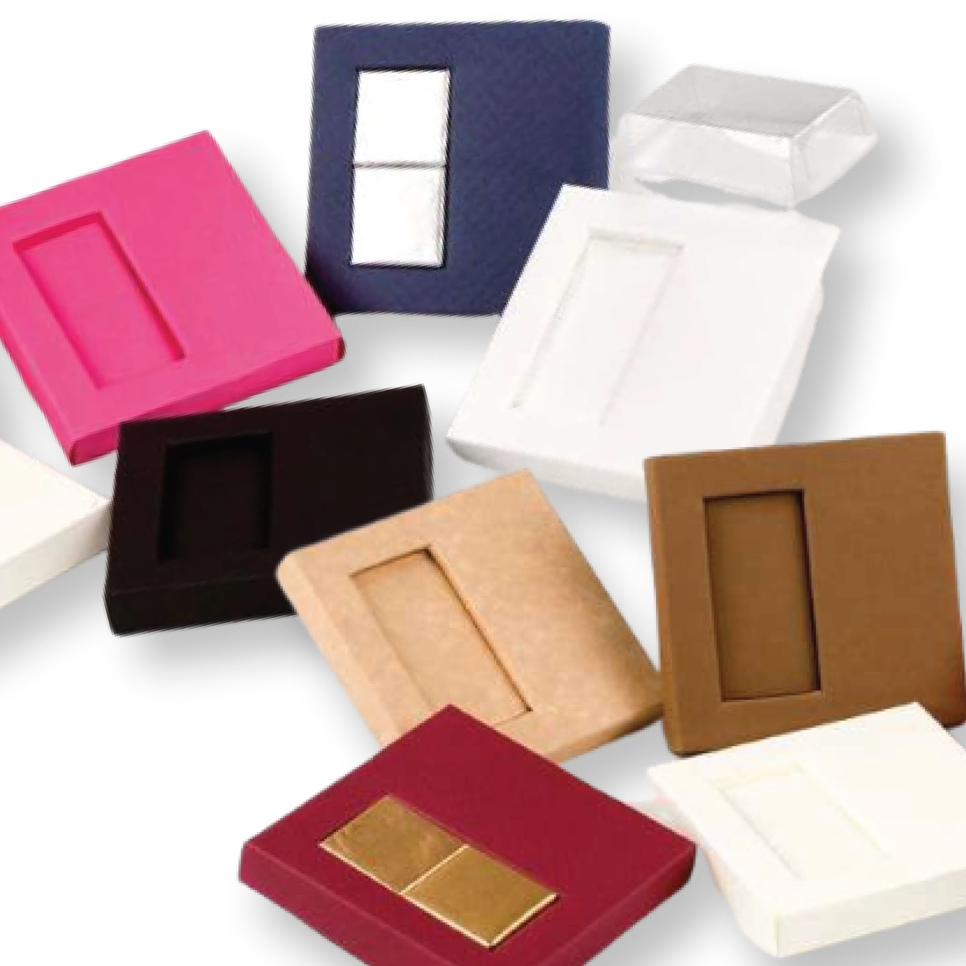 25 Caixas com moldura p/ 2 Napolitanas E20