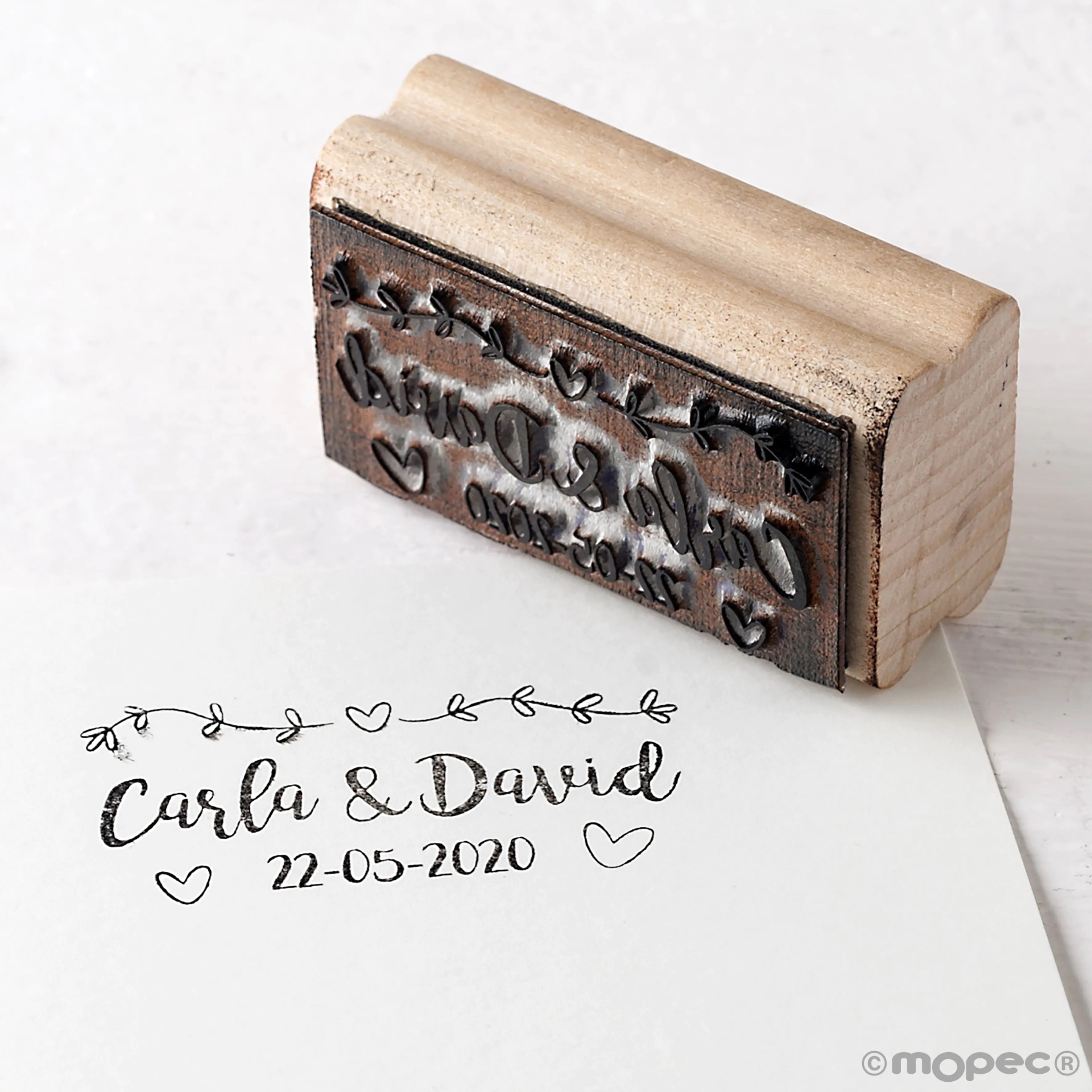 Carimbo  Grinalda de Corações W627