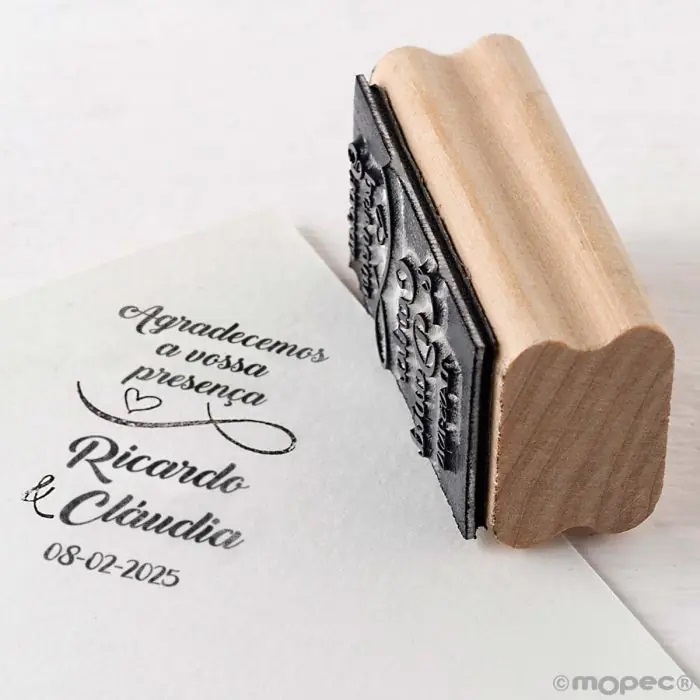 Carimbo Agradecemos a vossa presença W107