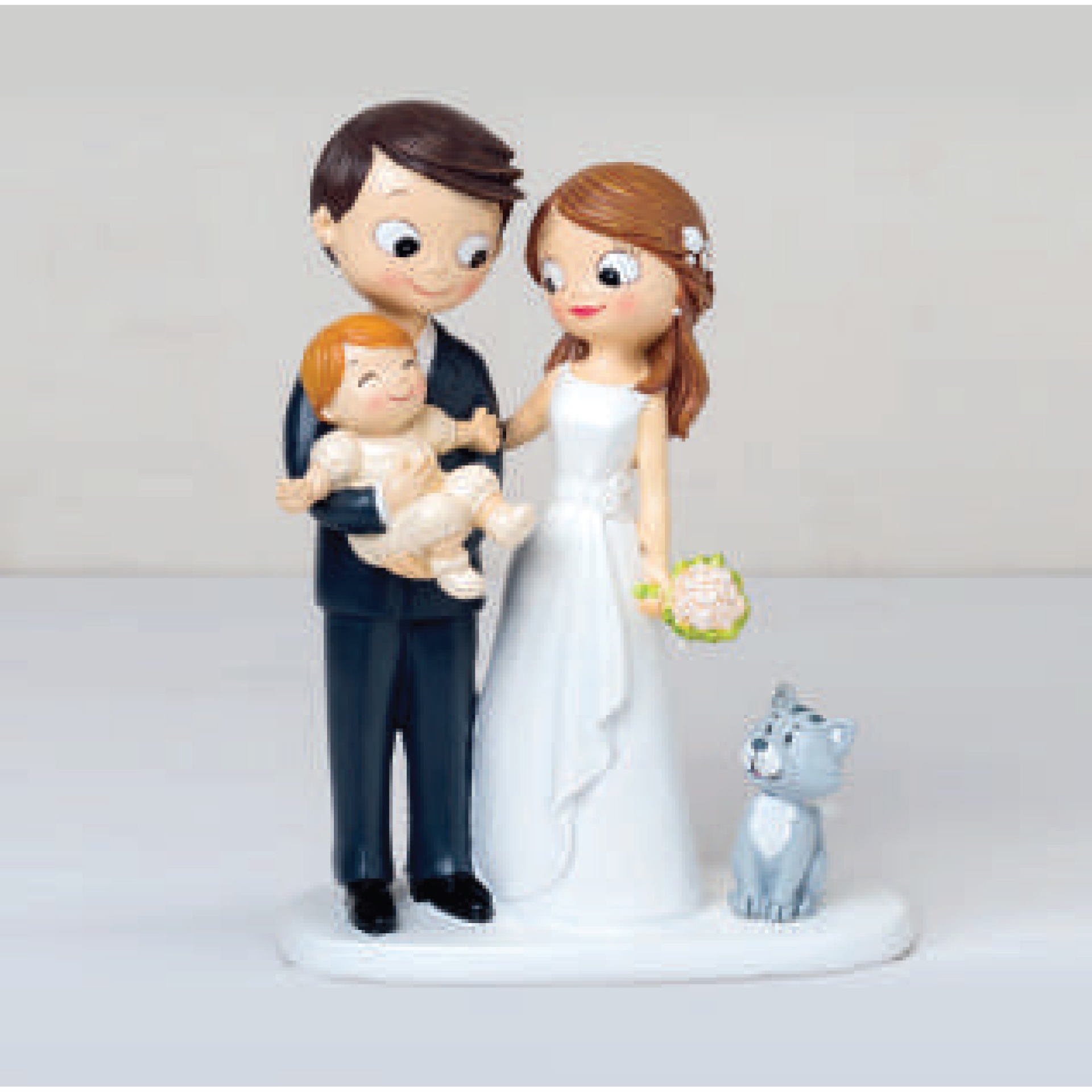 Noivos com Bebé ao Colo (Família Combinável) Y551