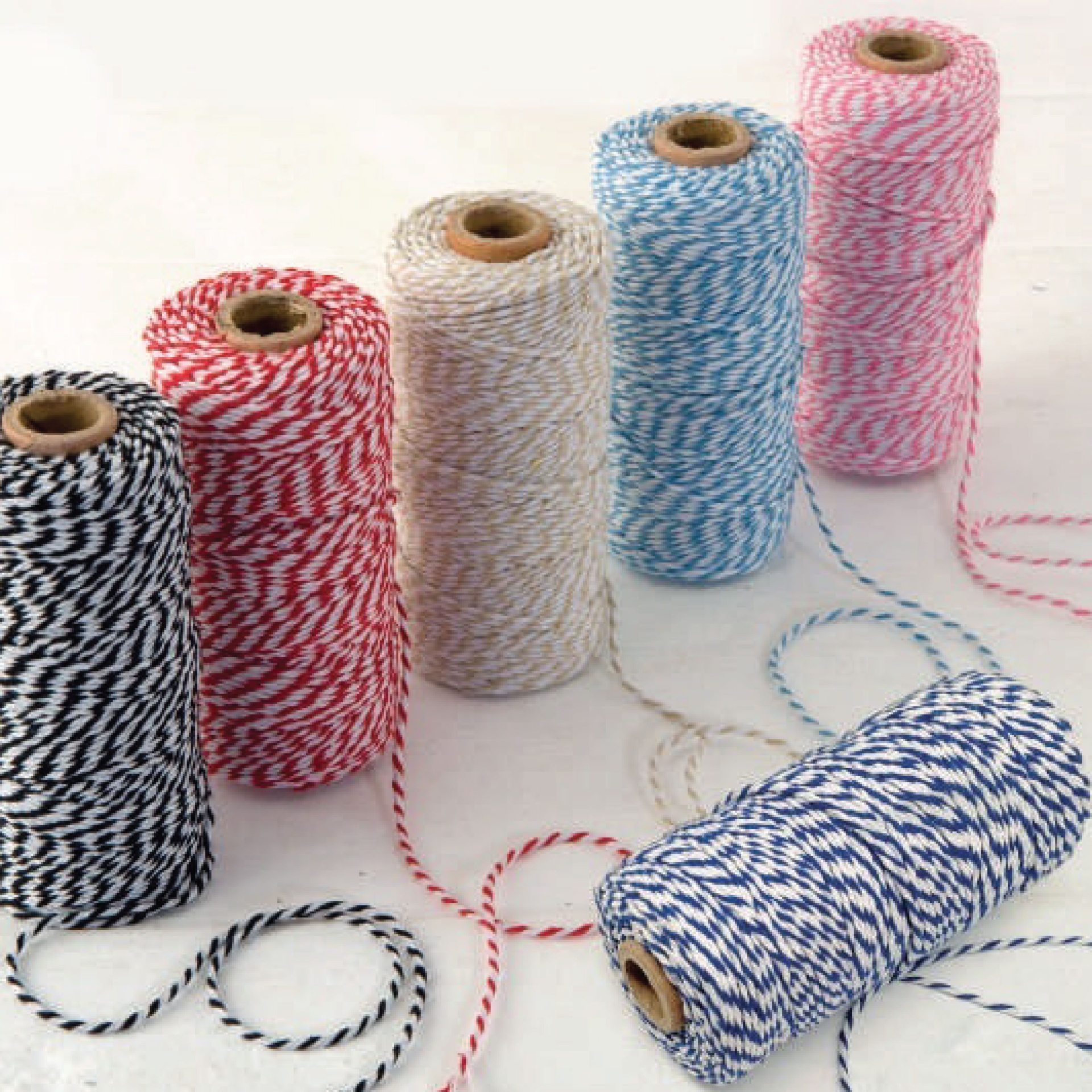 Cordão de algodão entrançado 3mm (100m)