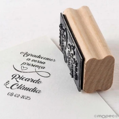 Carimbo Agradecemos a vossa presença W107