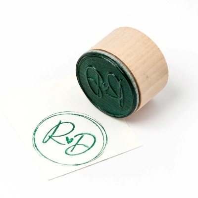 Carimbo "Coração com Iniciais" W38