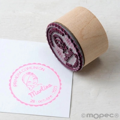 Carimbo "Menina-Primeira Comunhão"  W737
