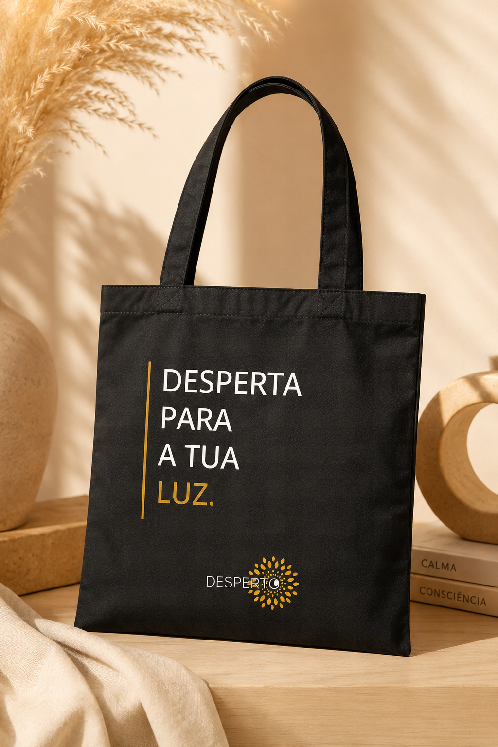 Saco de Algodão "Desperta para a tua Luz"