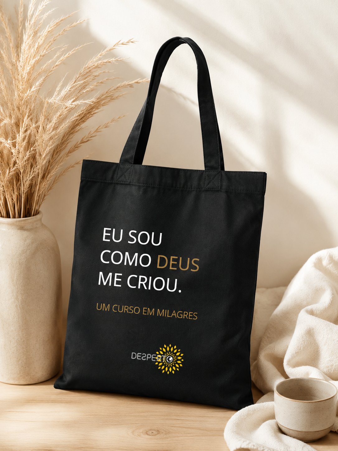Saco de Algodão "Eu Sou Como Deus Me Criou"