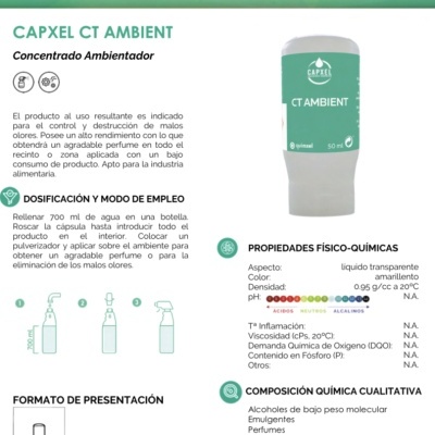 Ambientador CT AMBIENT Essência de Baunilha com Tangerina oriental, 50 ml