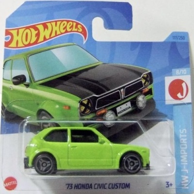 Hot Wheels Honda Civic Custom 1973 — HW J-Imports 8/10
