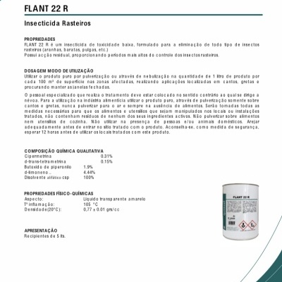 FLANT 22 R 05 LTS. (P) . Insecticida Rastreros