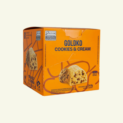 Caixa de bombom Cookies & Cream zero adição de açúcares (69 Kcal por unidade) – 18 unidades