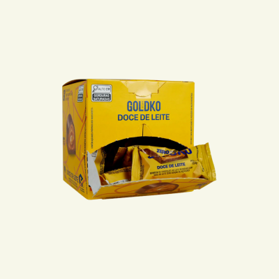 Caixa de bombom doce de leite zero adição de açúcares (60 Kcal por unidade) – 18 unidades