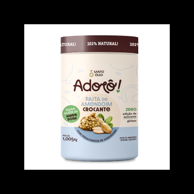PASTA DE AMENDOIM CROCANTE 1,005KG - ADORÔ!