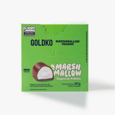 Cópia de Caixa de Bombom de marshmallow vegano zero adição de açúcares (37 Kcal por unidade) - 18 unidades