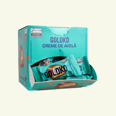 Caixa de bombom creme de avelã zero adição de açúcares (68 Kcal por unidade) – 18 unidades