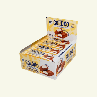 Barra de Proteína Chocolate ao Leite e Caramelo e Flor de sal com Marshmallow 50g - 12 Unidades