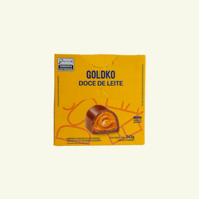 Caixa de bombom doce de leite zero adição de açúcares (60 Kcal por unidade) – 18 unidades