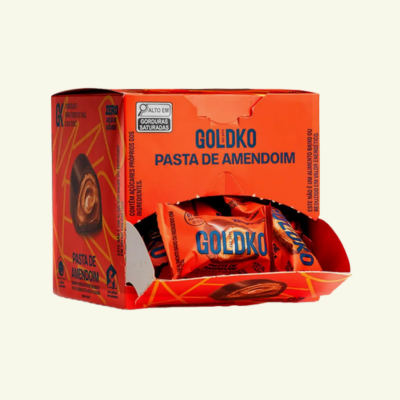 Caixa de bombom pasta de amendoim zero adição de açúcares (67 Kcal por unidade) – 18 unidades
