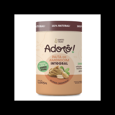 PASTA DE AMENDOIM INTEGRAL LISA 1,005KG - ADORÔ!