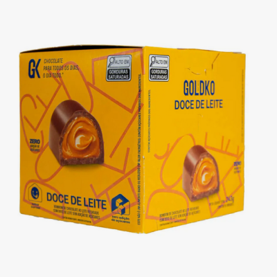 Cópia de Caixa de bombom doce de leite zero adição de açúcares (60 Kcal por unidade) – 18 unidades