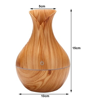 Humidificador Aromaterapia Castanho Claro 15x10cm